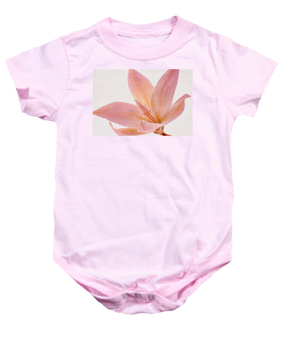 Desert Baby Onesie featuring the photograph Yucca Bloom by Leda Robertson