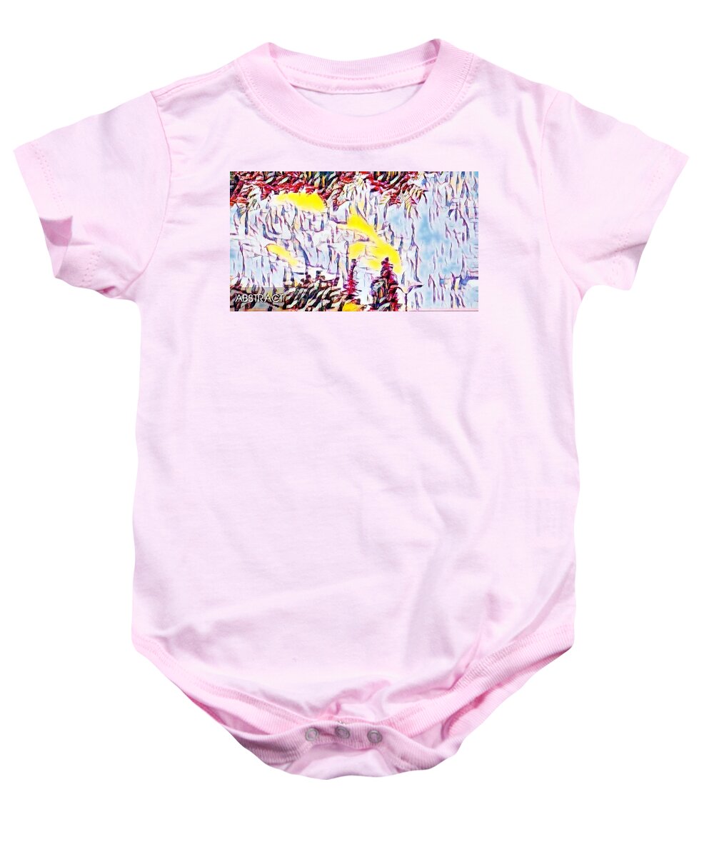 Abstract Baby Onesie featuring the photograph Abstract sun #1 by Steven Wills