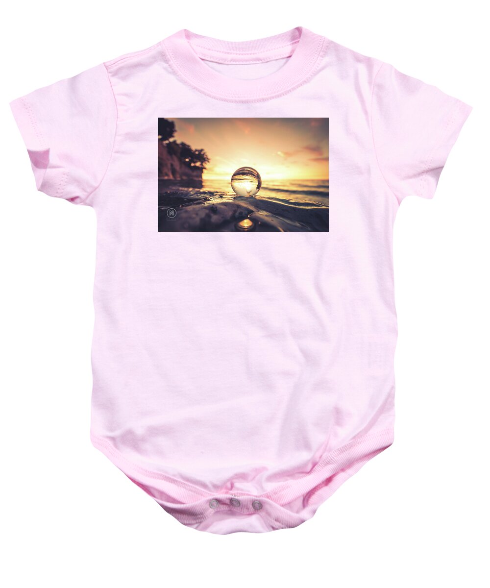 2019 Baby Onesie featuring the photograph Lake Erie Sunset #10 by Dave Niedbala