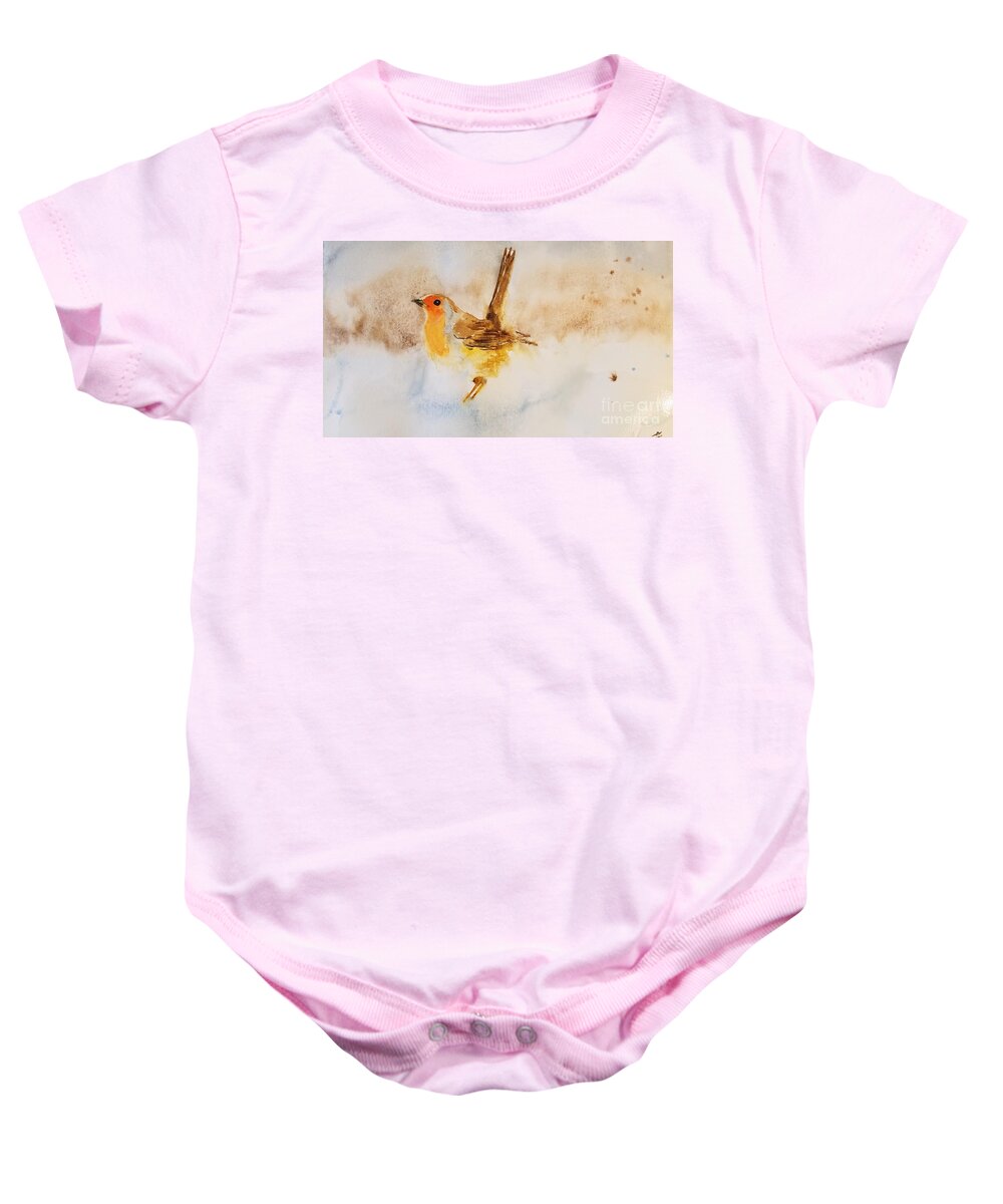 #21 2019 Baby Onesie featuring the painting #21 2019 #21 by Han in Huang wong