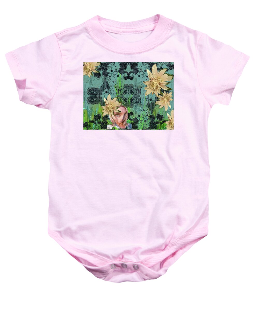 Landscape Baby Onesie featuring the digital art A Dream Within a Dream Within a... by Alexandra Vusir