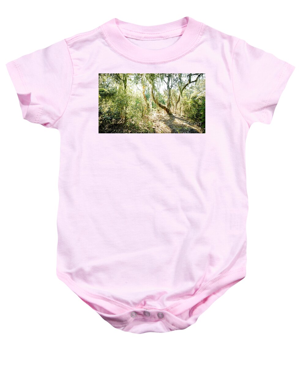 A Tree In The Woods Baby Onesie featuring the photograph A Tree In The Woods by Felix Lai