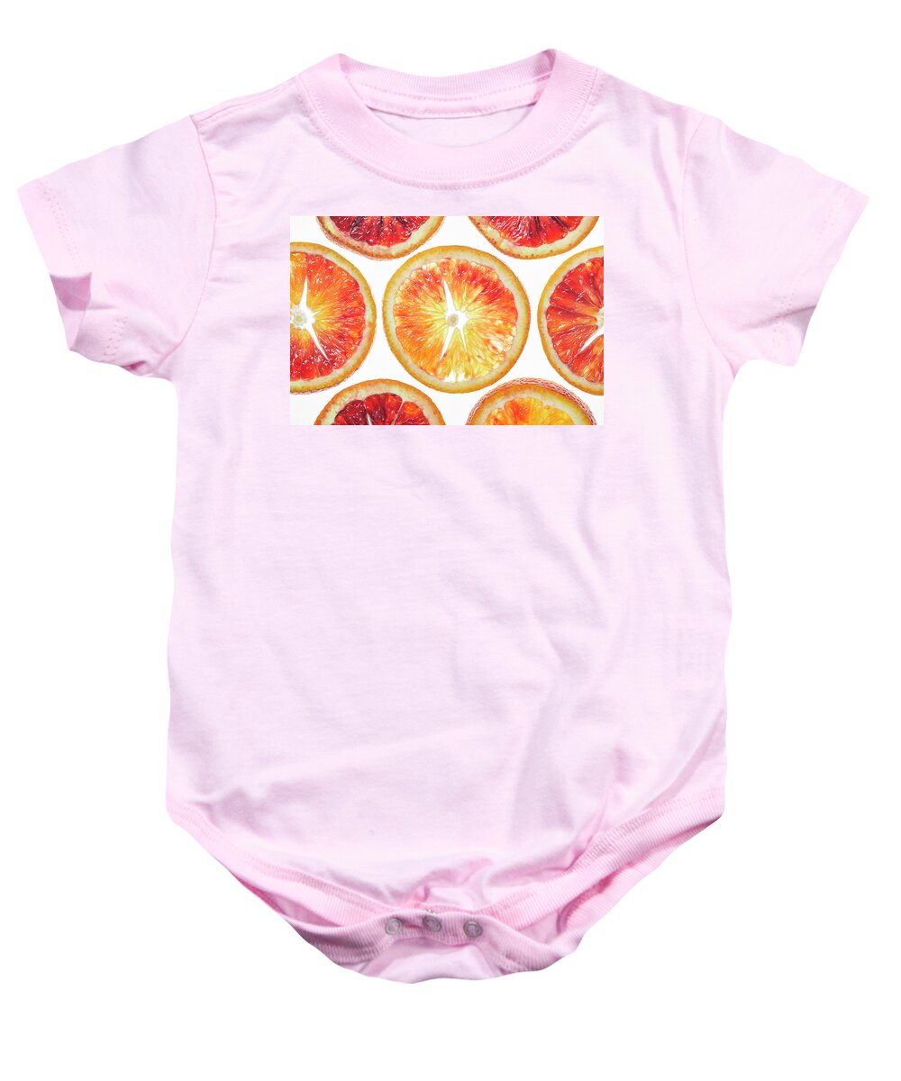 Fresh Baby Onesie featuring the photograph Blood Oranges #3 by Cuisine at Home