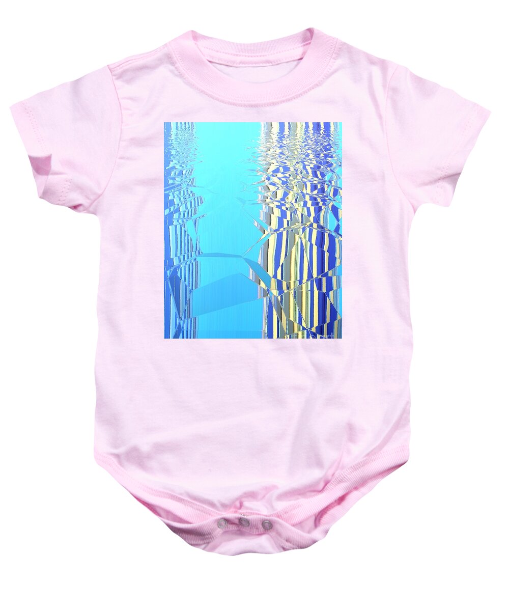 500 Views Baby Onesie featuring the photograph Cracked Ice by Jenny Revitz Soper
