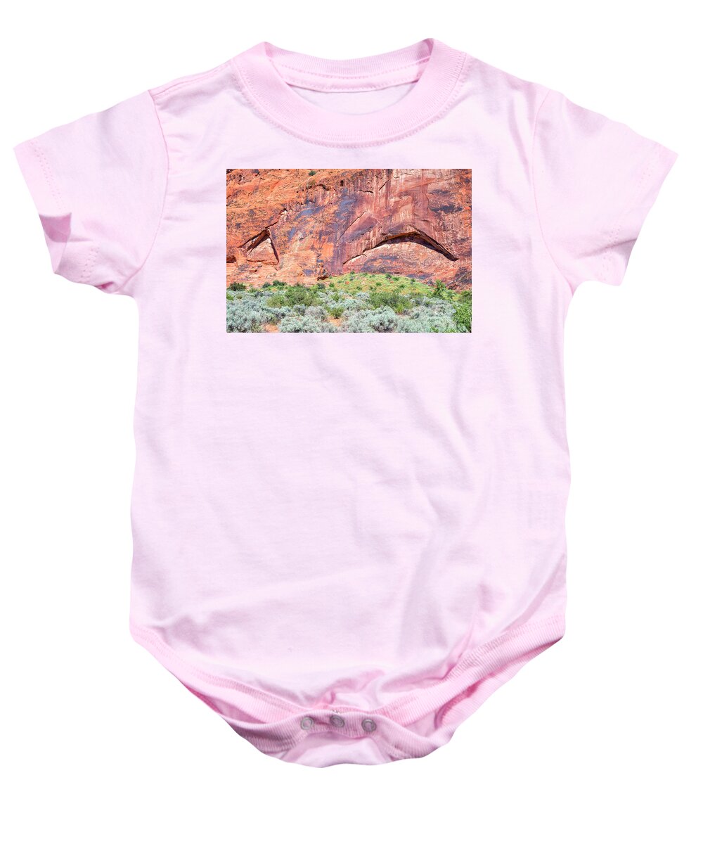 Rock Baby Onesie featuring the photograph Eyes Of Rock by Joseph S Giacalone