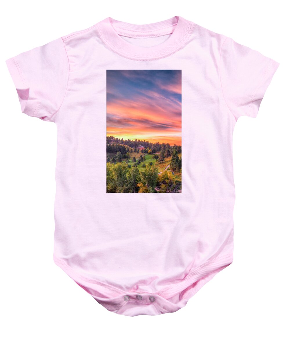 Landscape Baby Onesie featuring the photograph Fairytale Triptych 1 by Fiskr Larsen