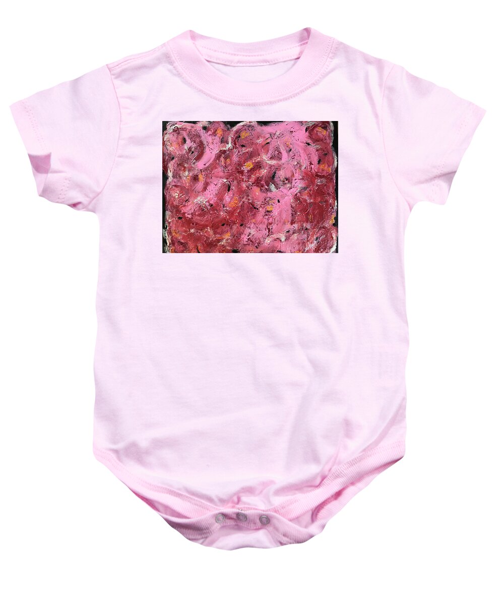 Flower Baby Onesie featuring the painting Fleur d automne by Medge Jaspan