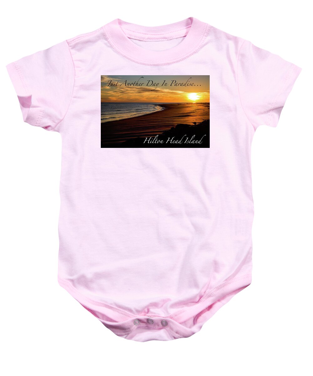 Paradise Baby Onesie featuring the photograph Just Another Day In Paradise by Dennis Schmidt