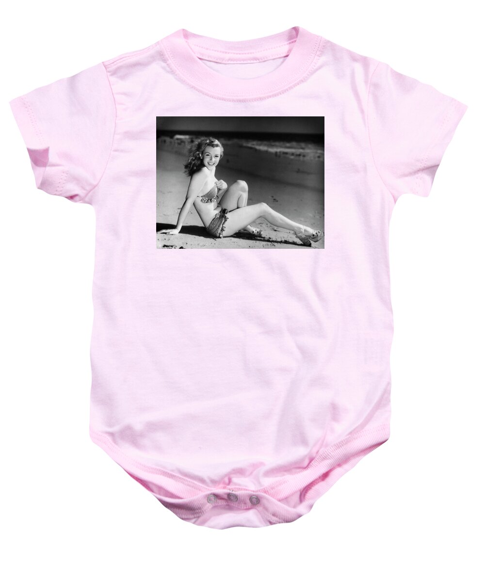 Los Angeles Baby Onesie featuring the photograph Norma Jeane Mortenson by Doc Braham