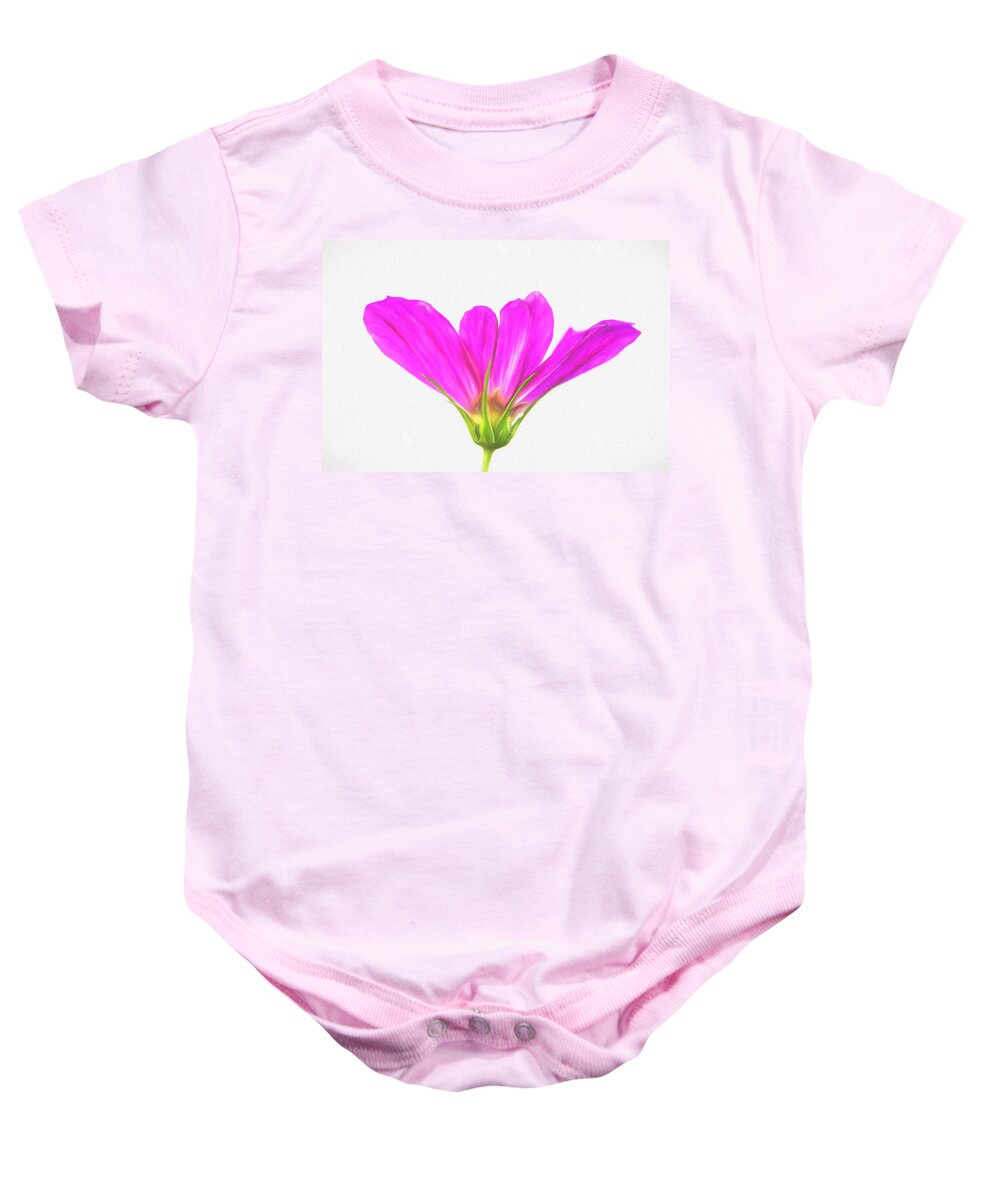 Cosmos Baby Onesie featuring the photograph Painterly Cosmos by Cindi Ressler