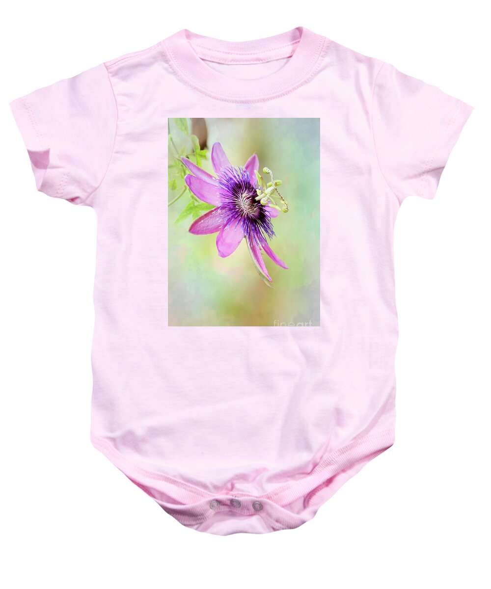 Spring Baby Onesie featuring the photograph Pink and Purple Passion by Sabrina L Ryan