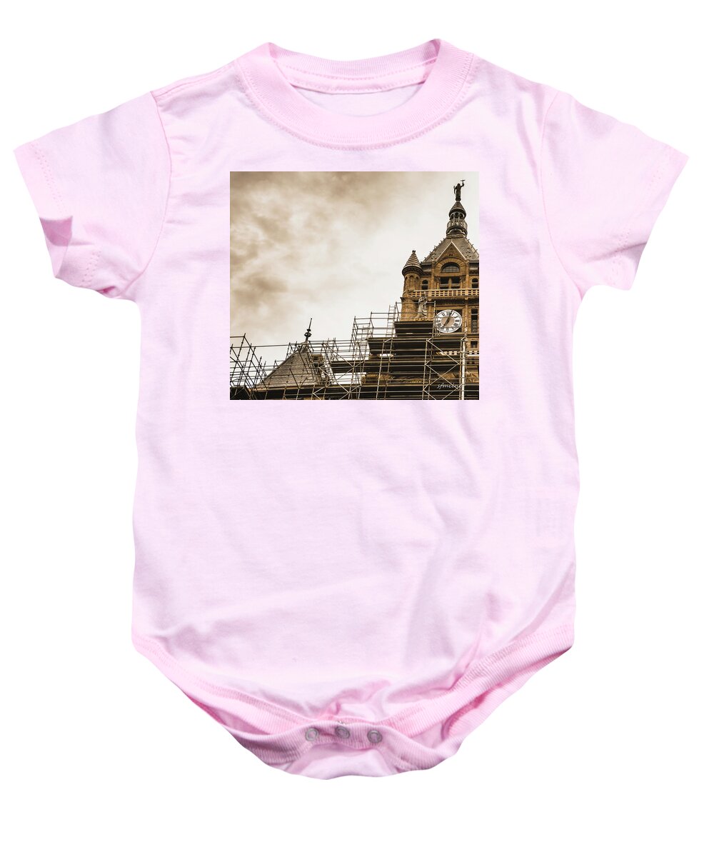 Buildings Baby Onesie featuring the photograph Remodeling The Past by Steven Milner