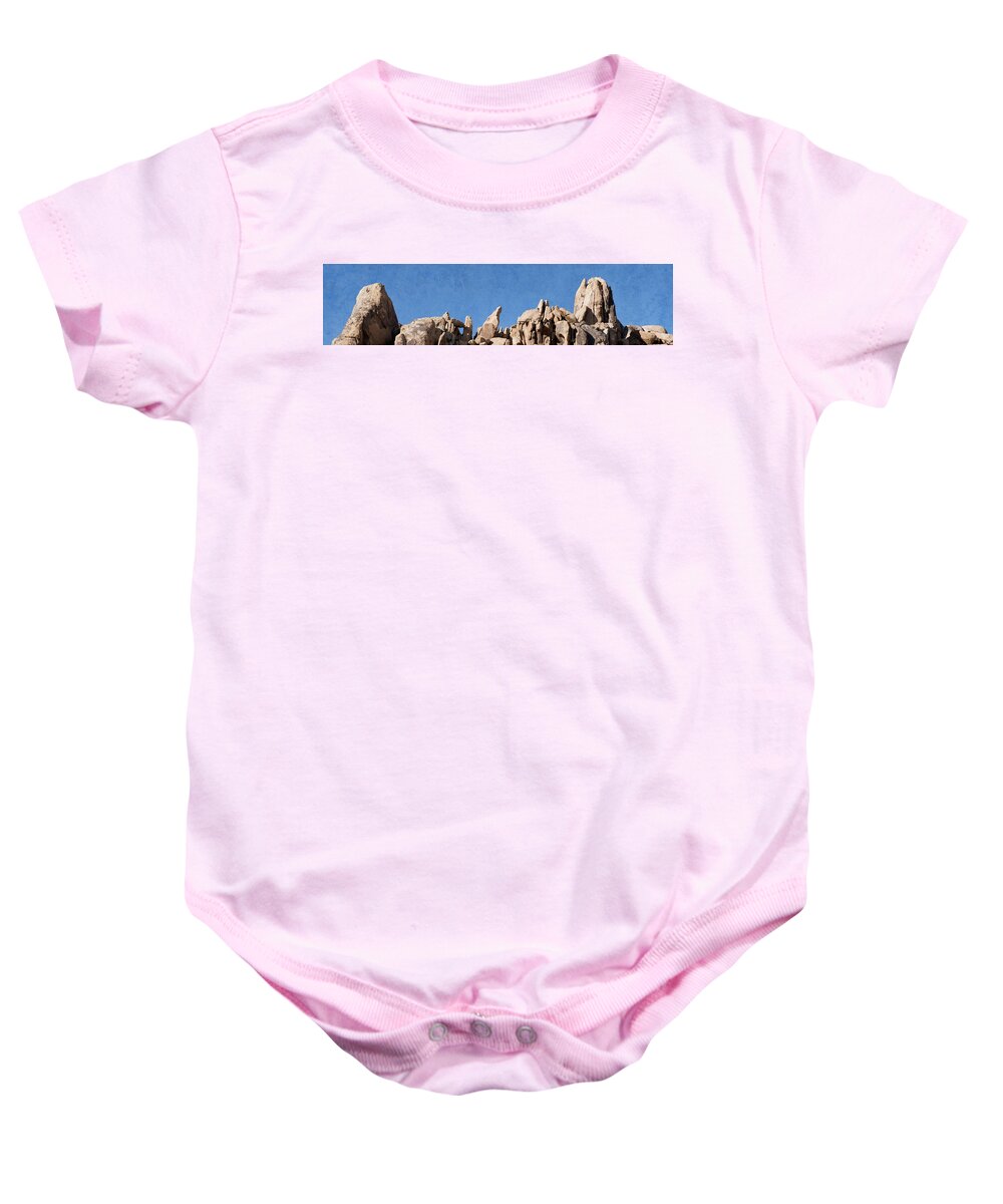 Rocks Baby Onesie featuring the photograph Rock Climbing by Sandra Selle Rodriguez