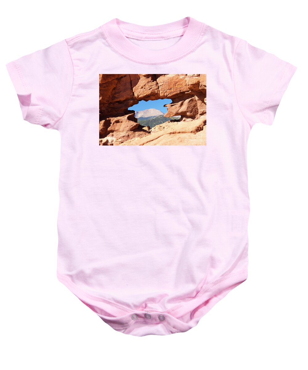 Garden Of The Gods Baby Onesie featuring the photograph Siamese Twins at Garden of the Gods by Steven Krull