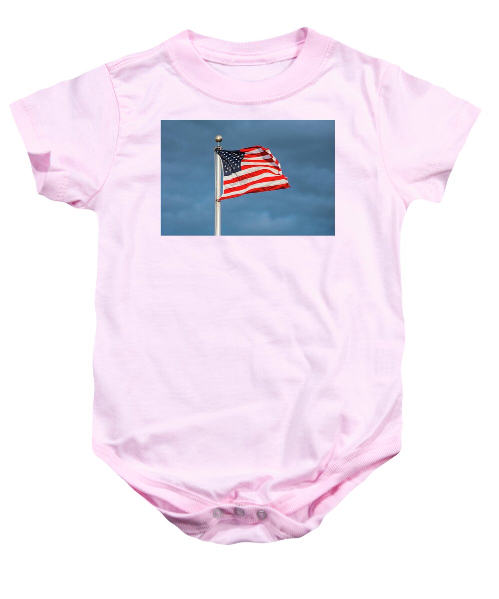 Americana Baby Onesie featuring the photograph Small Town Glory by Todd Klassy