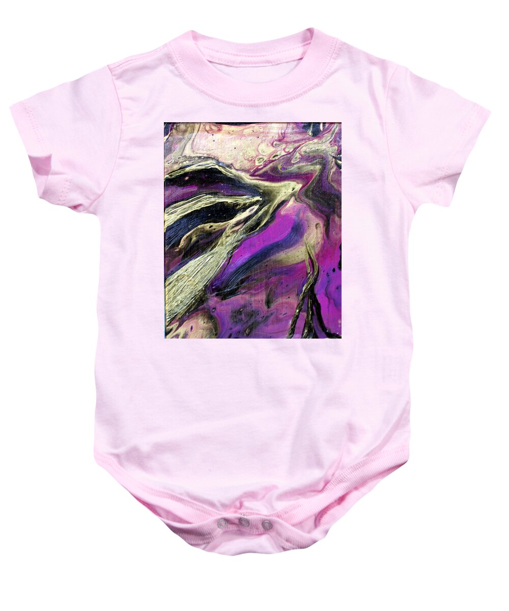 Force Of Flight Baby Onesie featuring the painting Soaring by Donna Carrillo