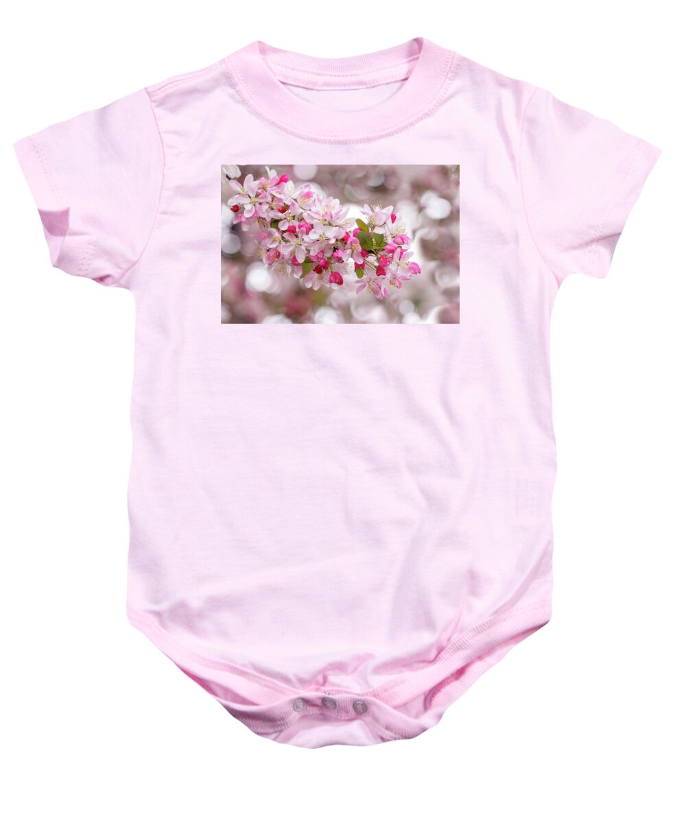 Spring Baby Onesie featuring the photograph Cherry Blossom Spring at Dougherty by Vanessa Thomas