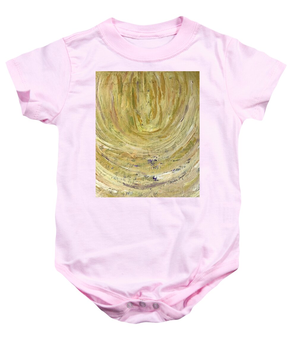 Star Baby Onesie featuring the painting Star belt by Medge Jaspan