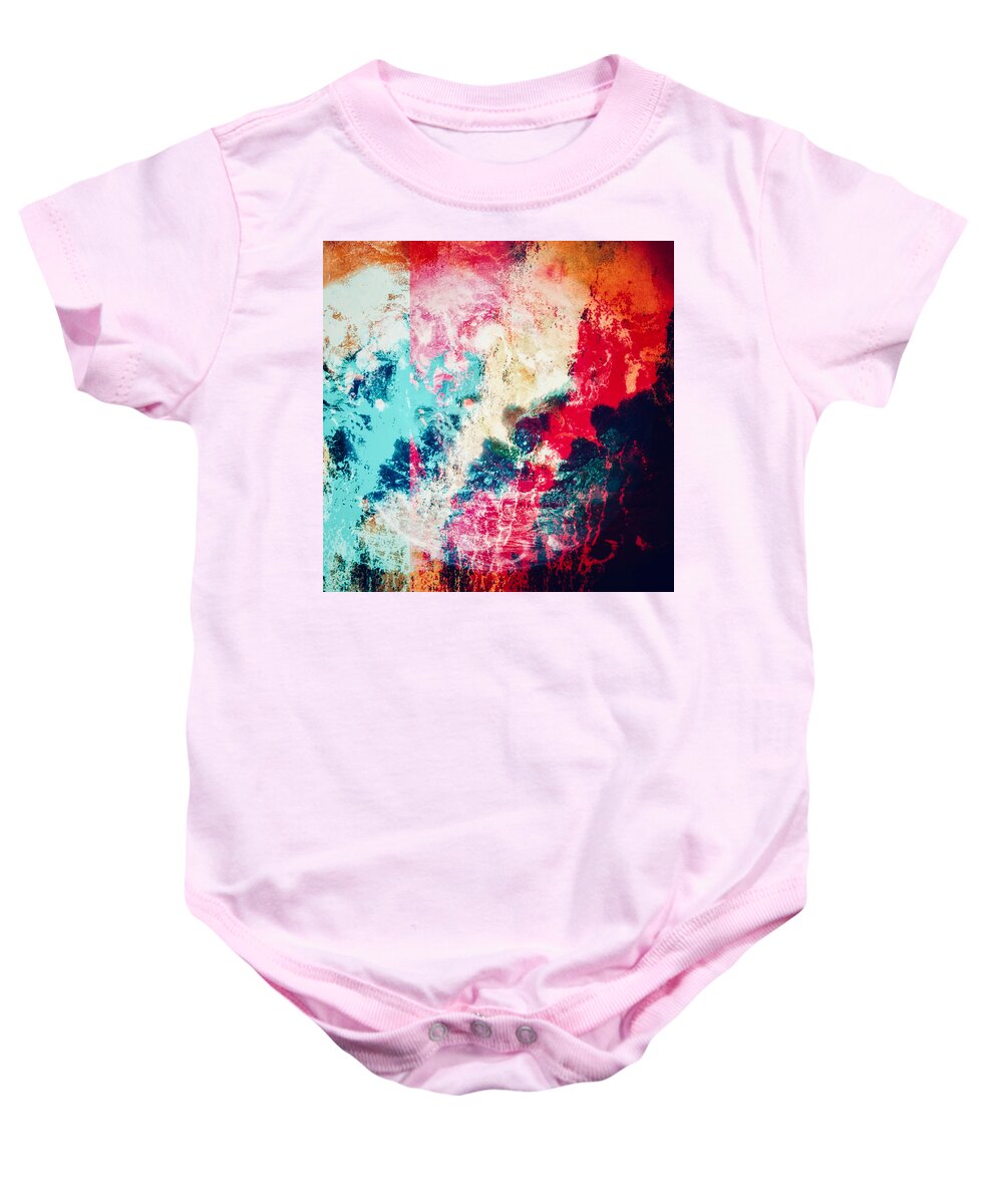 Storms And Rainbows Baby Onesie featuring the digital art Storms and Rainbows by Canessa Thomas
