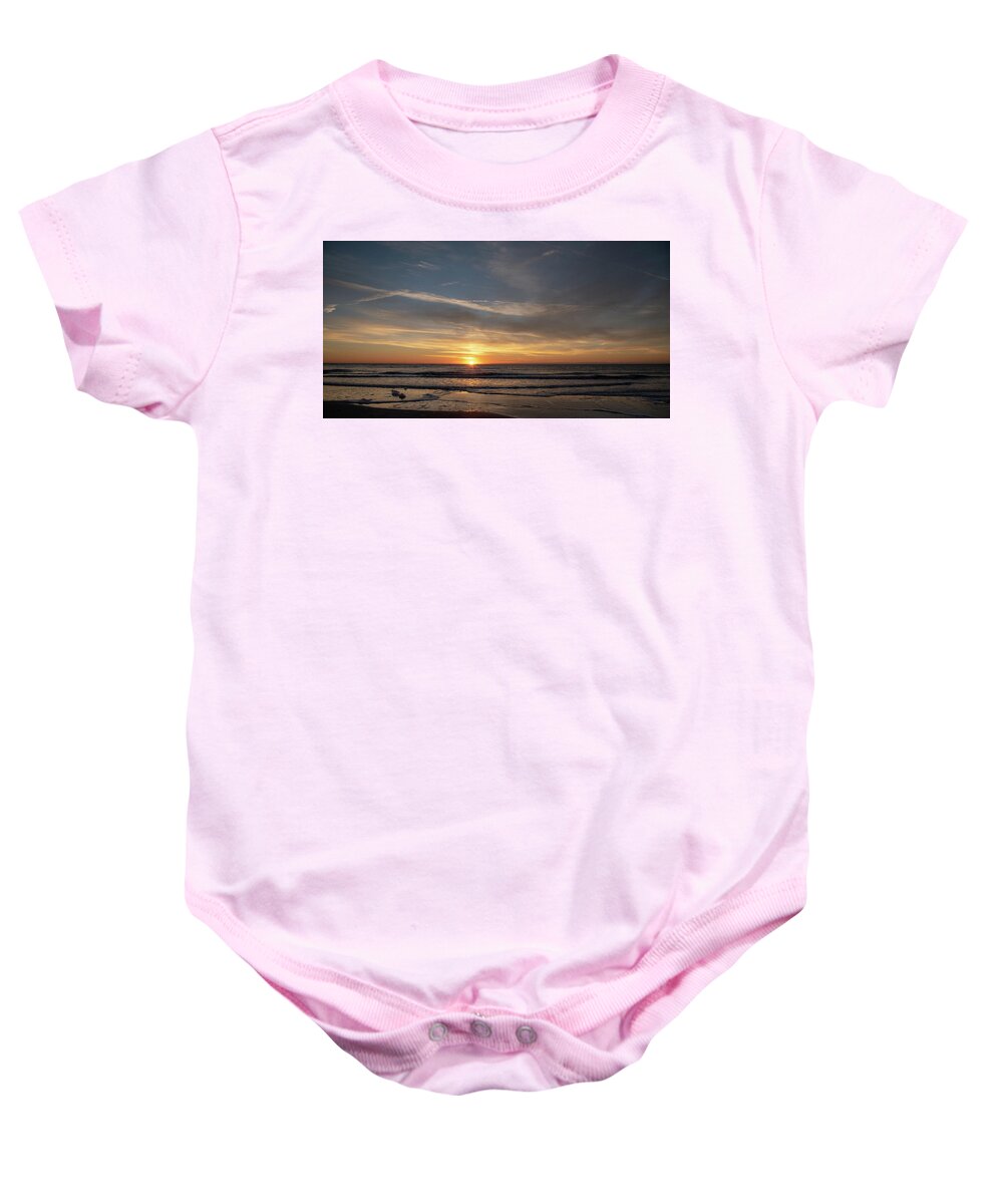 Sunrise Baby Onesie featuring the photograph Sunrise Over Hilton Head Island No. 0346 by Dennis Schmidt