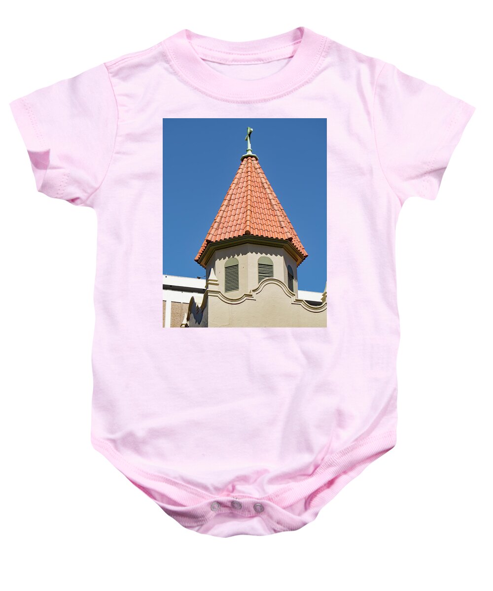 Church Baby Onesie featuring the photograph Tampa church by Margaret Zabor