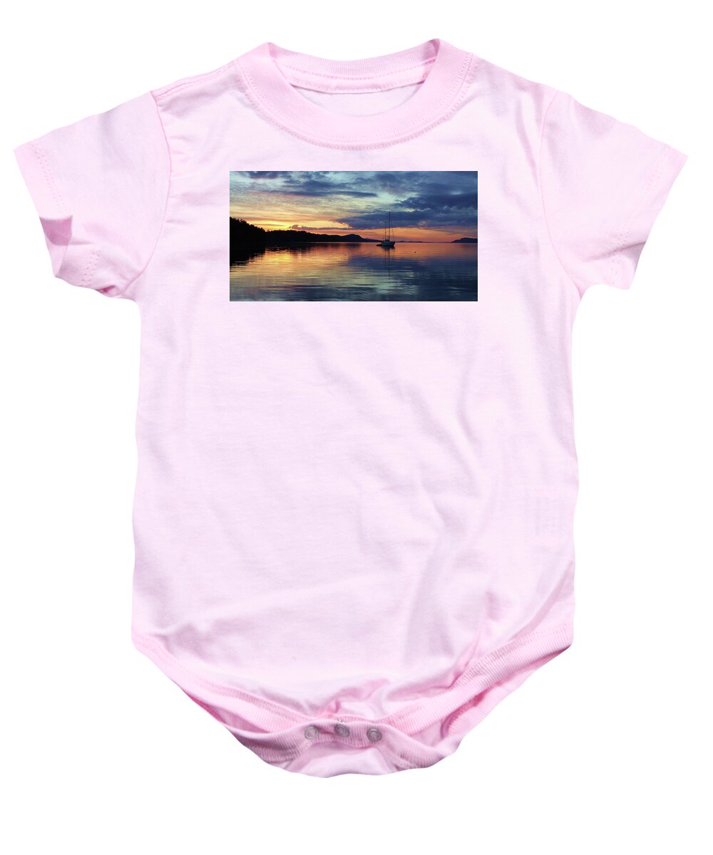 Anchorage Baby Onesie featuring the photograph The Anchorage by Fred Bailey