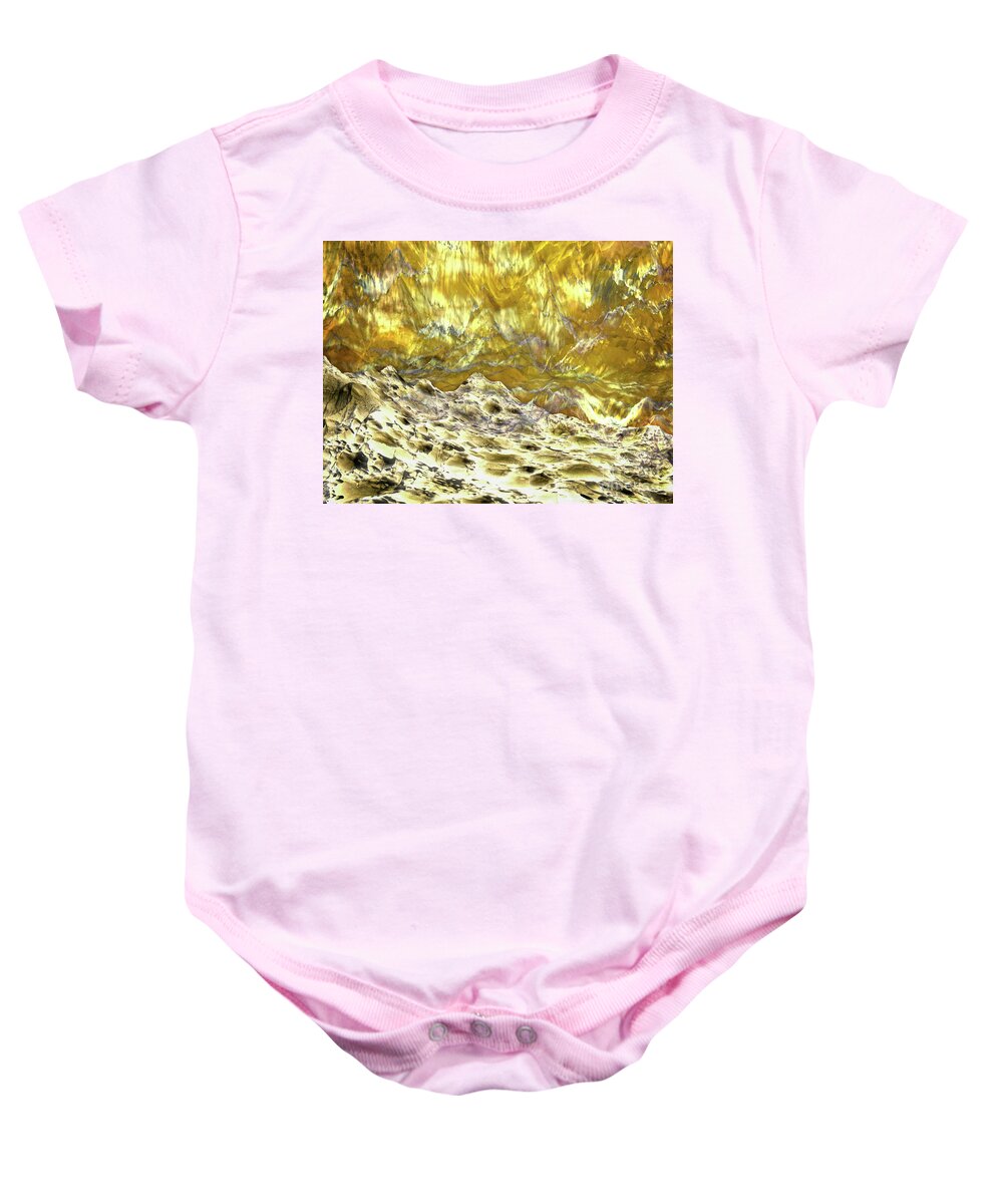 Space Baby Onesie featuring the digital art Reflections of Another World by Phil Perkins