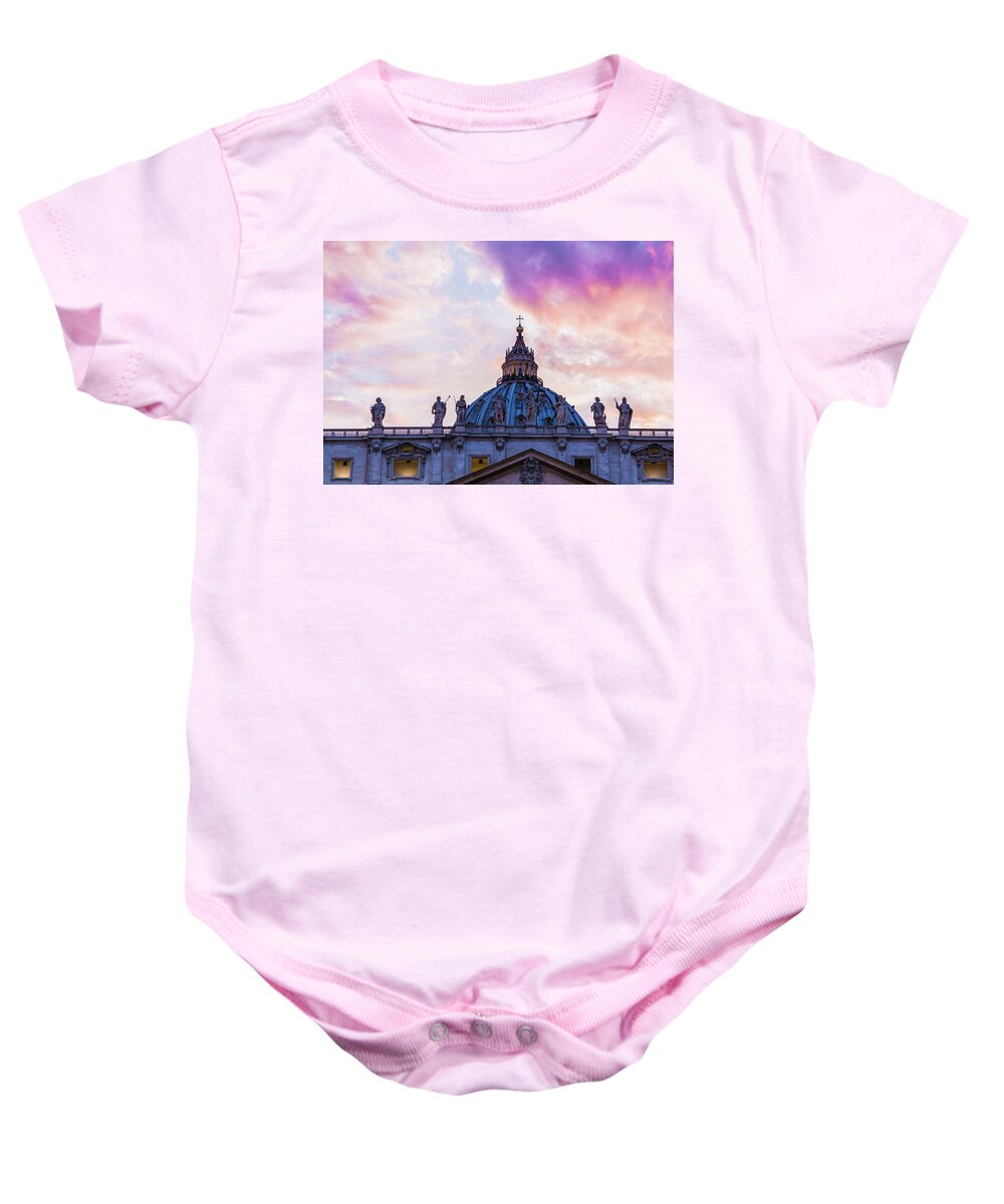 Rome Baby Onesie featuring the photograph St. Peter's Square in Rome, Italy #2 by Fabiano Di Paolo