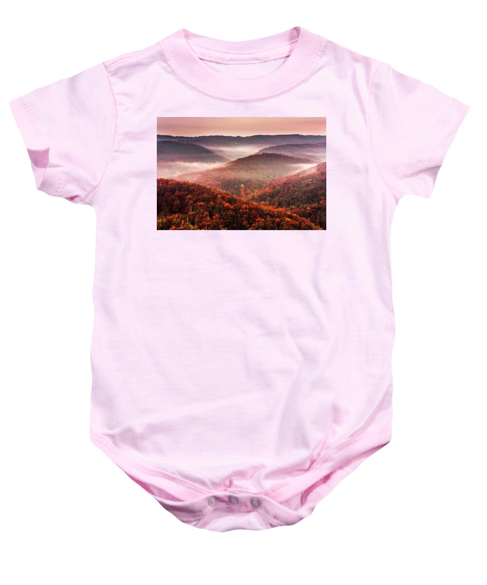 Bulgaria Baby Onesie featuring the photograph Autumn Fogs by Evgeni Dinev