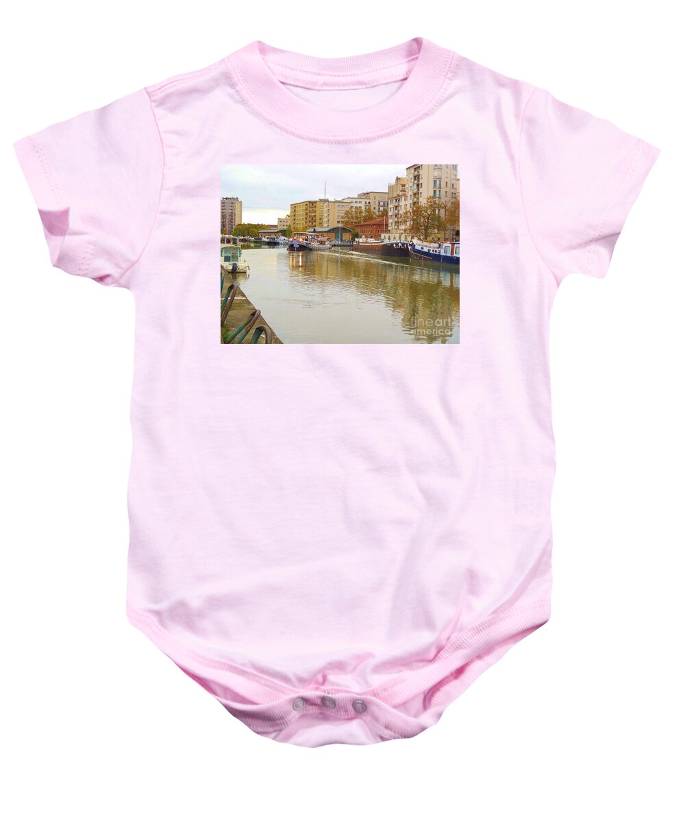 Boat Baby Onesie featuring the photograph Boats On The Water by Aisha Isabelle