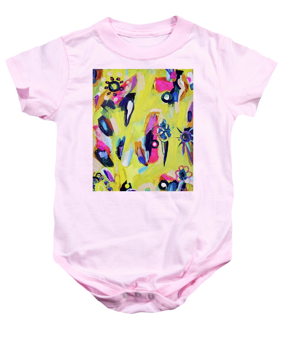 Bright Baby Onesie featuring the painting Color Study by Catherine Gruetzke-Blais