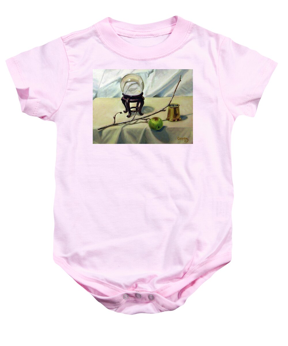 Crystal Baby Onesie featuring the painting Crystal by Todd Cooper
