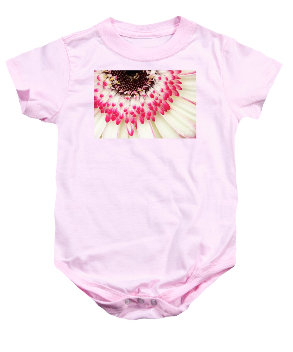 Abstracts Baby Onesie featuring the photograph Daisy Dipped by Marilyn Cornwell