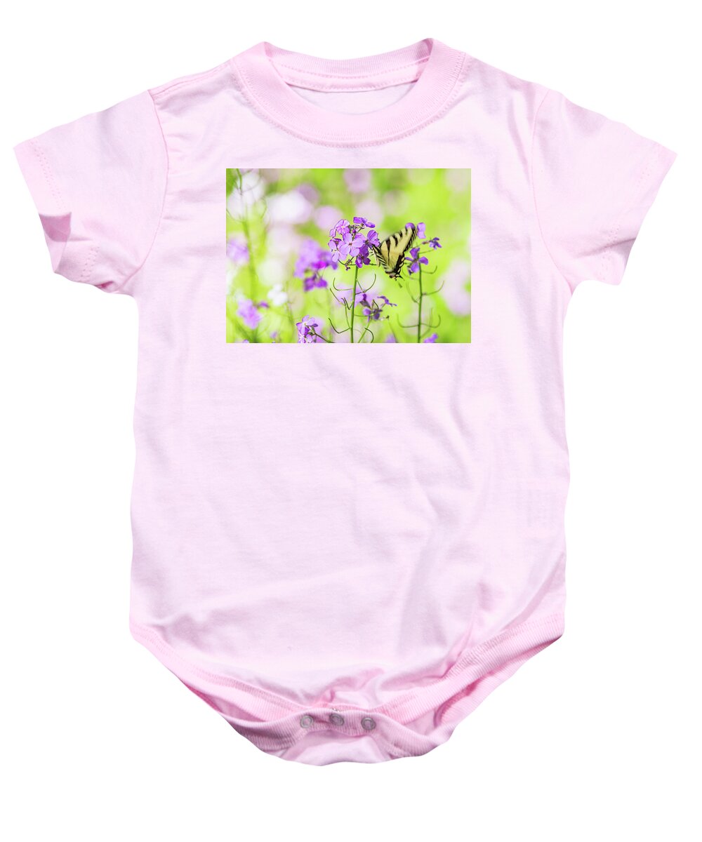 Animals Baby Onesie featuring the photograph Eastern Tiger Swallowtail Butterfly 5 - Nature Photography by Amelia Pearn