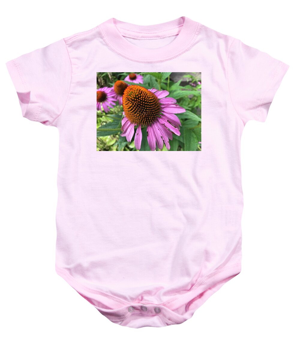 Flowers Baby Onesie featuring the photograph Flower Cones by Jean Wolfrum