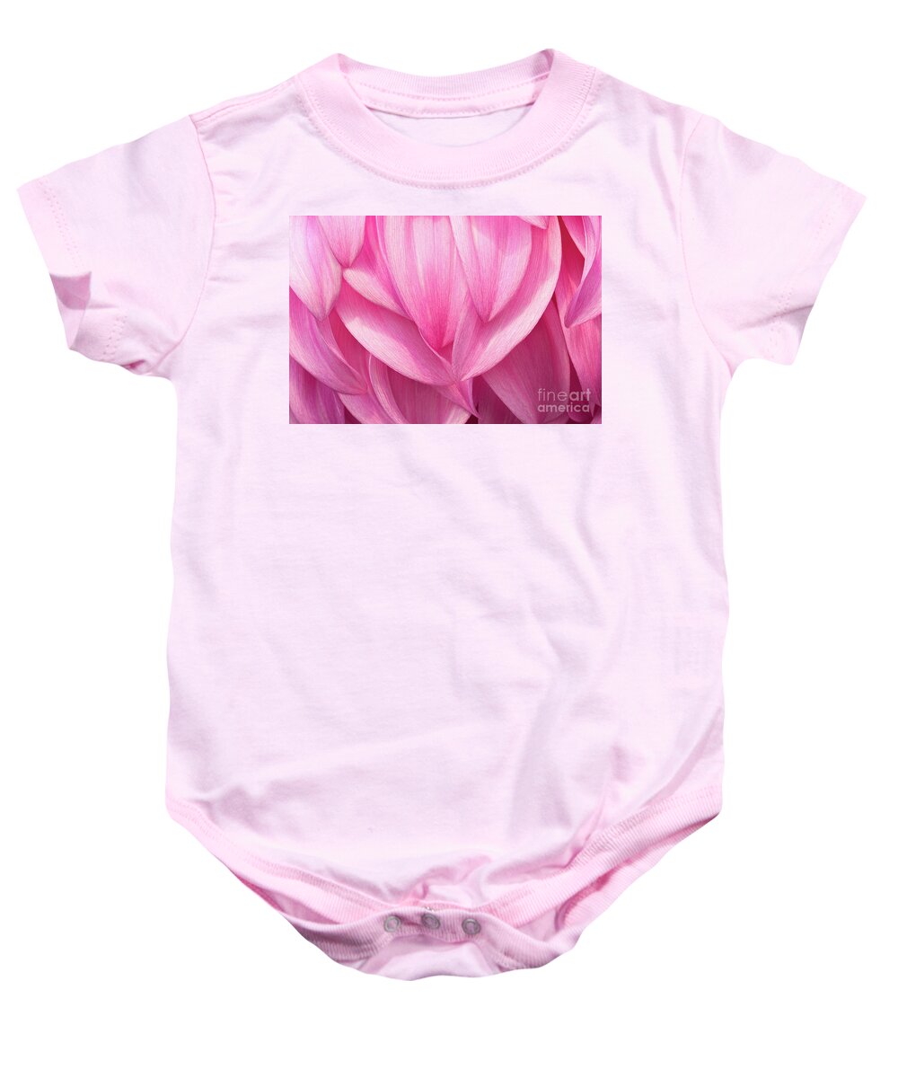 Dahlias Baby Onesie featuring the photograph Flowing by Marilyn Cornwell