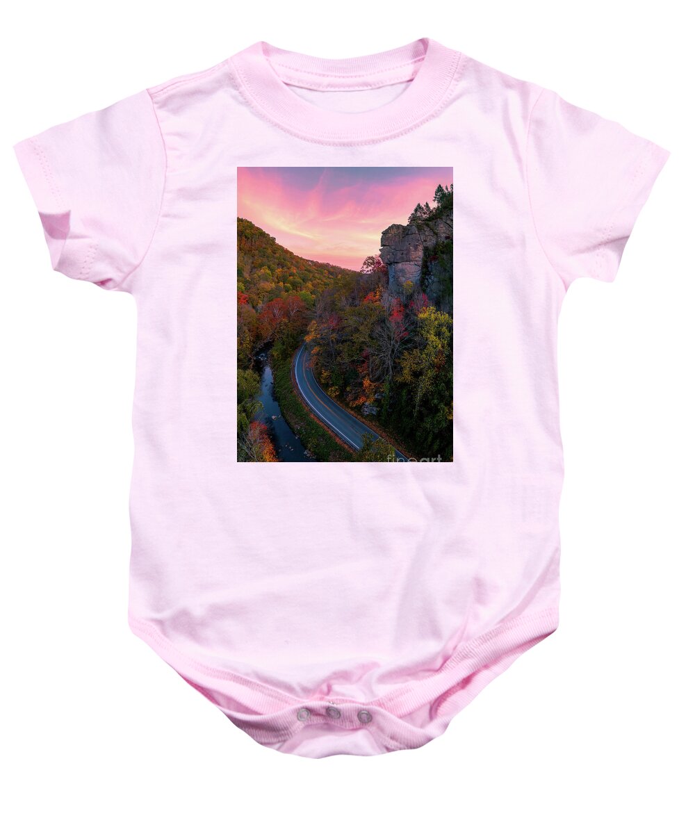 Stone Face Baby Onesie featuring the photograph Gatekeeper by Anthony Heflin