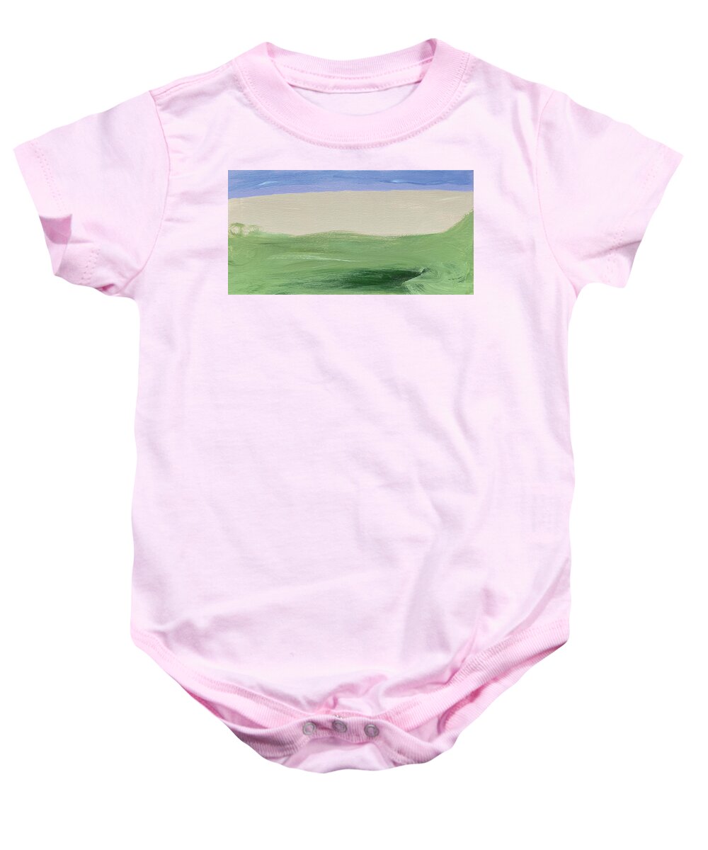 Mystery Baby Onesie featuring the painting Ghost Ship by David Feder