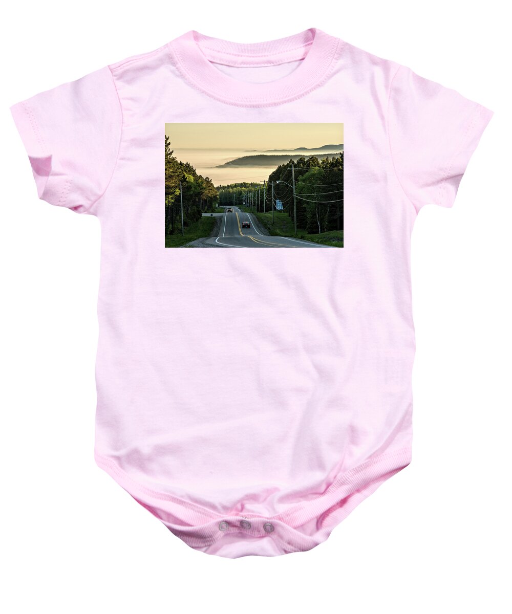 Lake Superior Baby Onesie featuring the photograph Going Home by Doug Gibbons