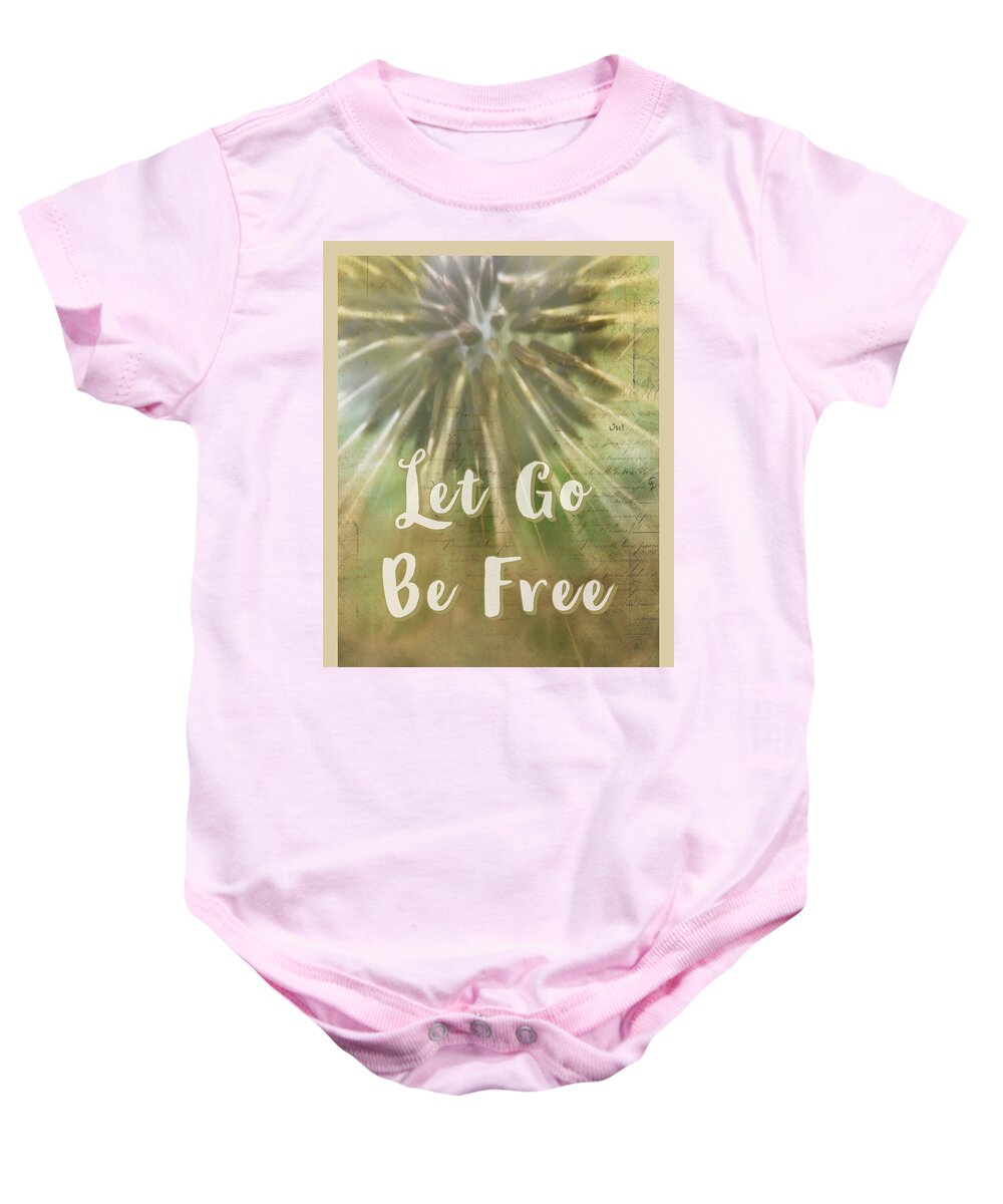 Let Go Baby Onesie featuring the photograph Let Go Be Free by Amy Sorvillo