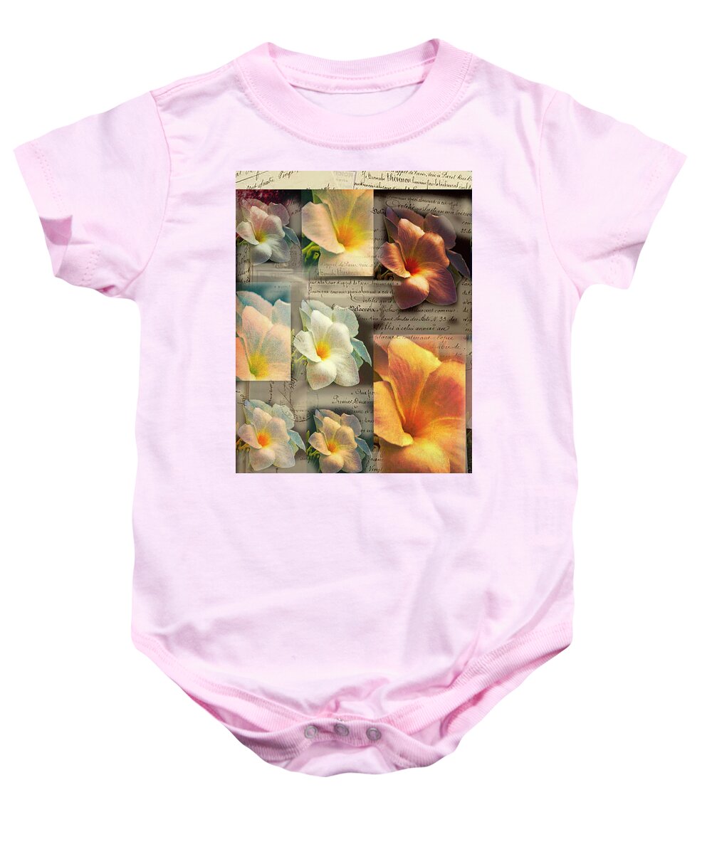 Flowers Baby Onesie featuring the photograph Love Letter by Rochelle Berman