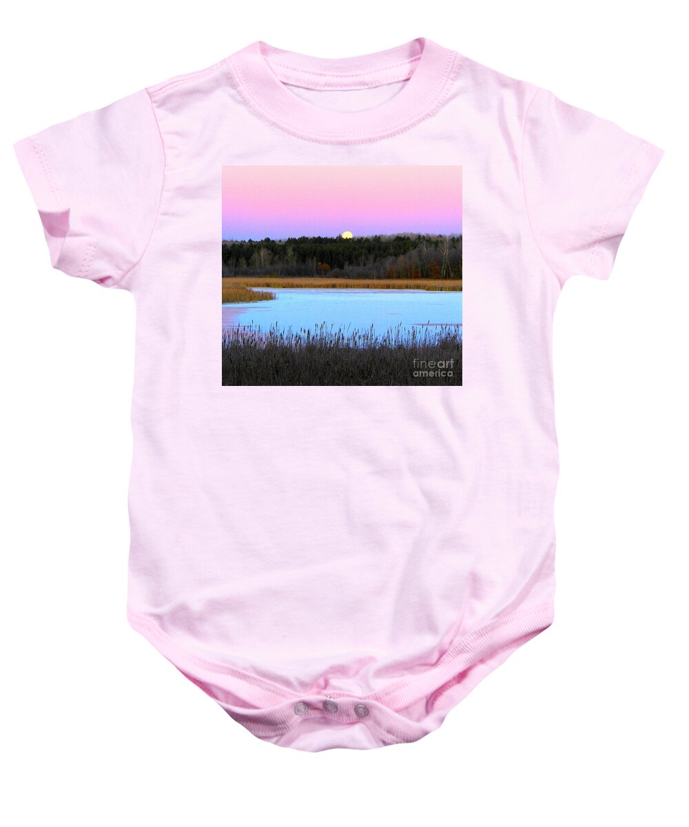 Landscape Photograph Baby Onesie featuring the photograph Magical Moments by Ann Brown