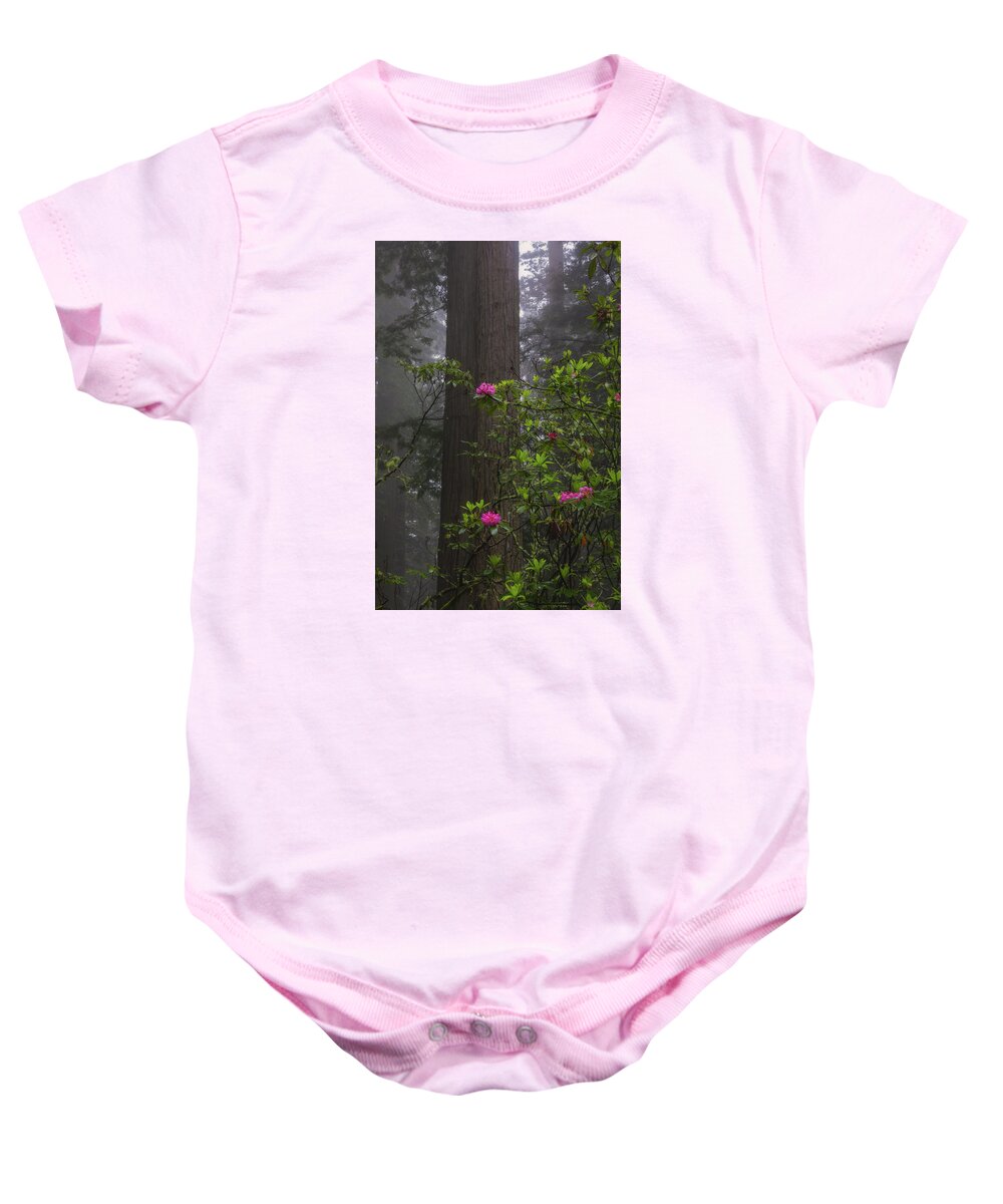 Botany Baby Onesie featuring the photograph A Pop of Pink by Jason Roberts