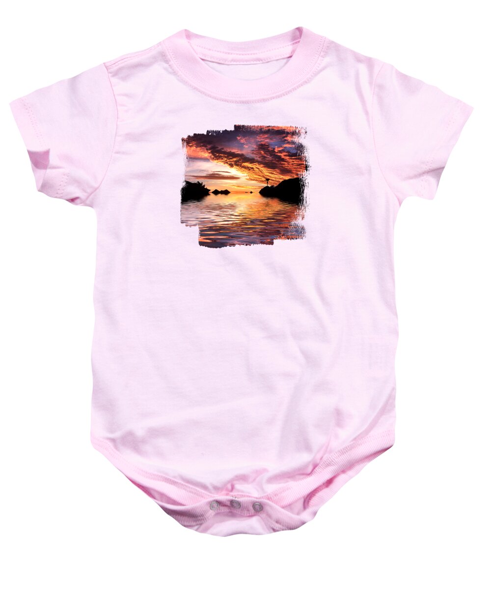 Monsoon Baby Onesie featuring the photograph Monsoon Sunrise by Elisabeth Lucas