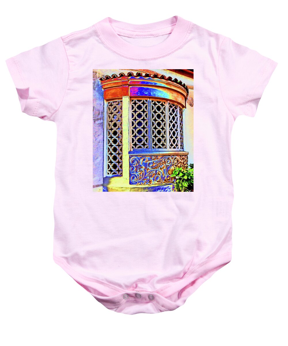 Architecture Baby Onesie featuring the photograph Now THAT'S a Window by Andrew Lawrence