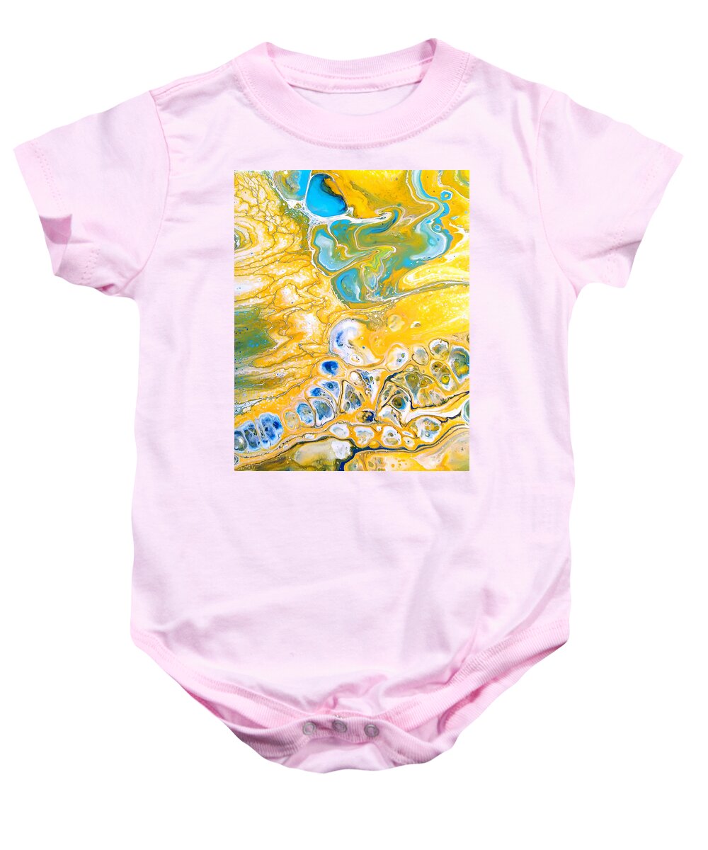  Baby Onesie featuring the painting Oasis by Rein Nomm