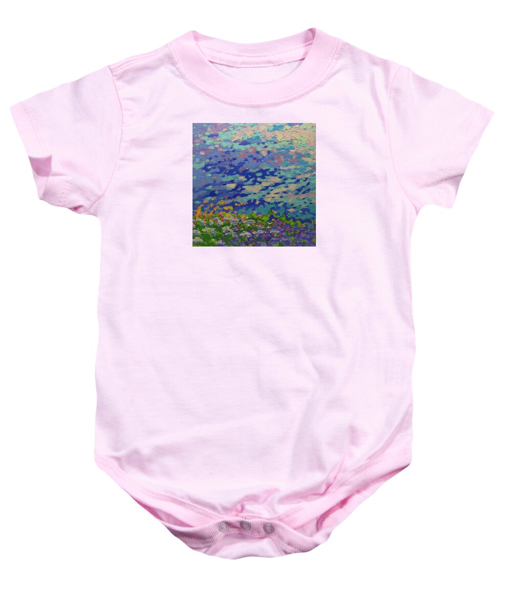 Spring Baby Onesie featuring the painting Prairie Song by Michael Gross