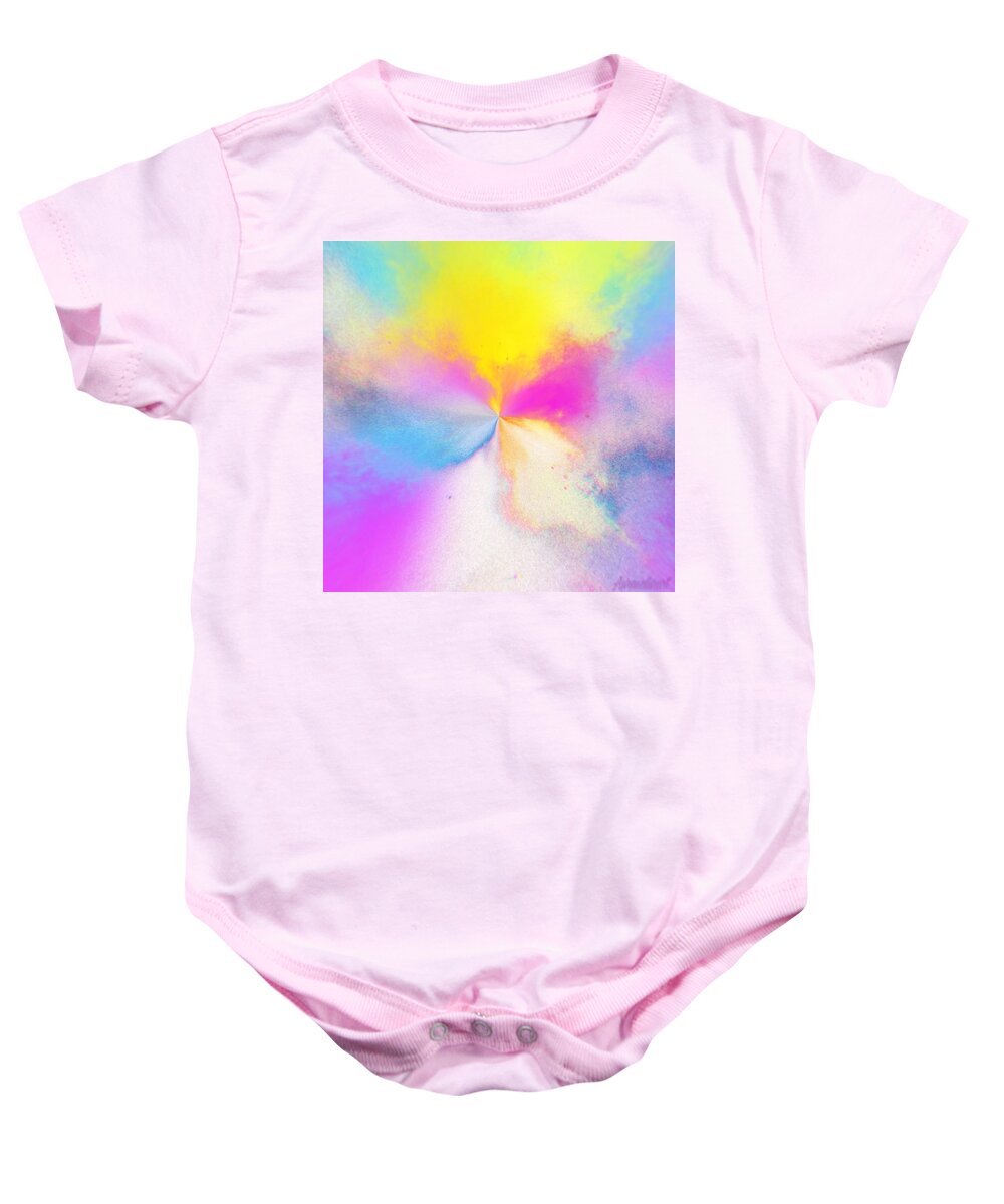 Digital Baby Onesie featuring the digital art Rainbow by Auranatura Art