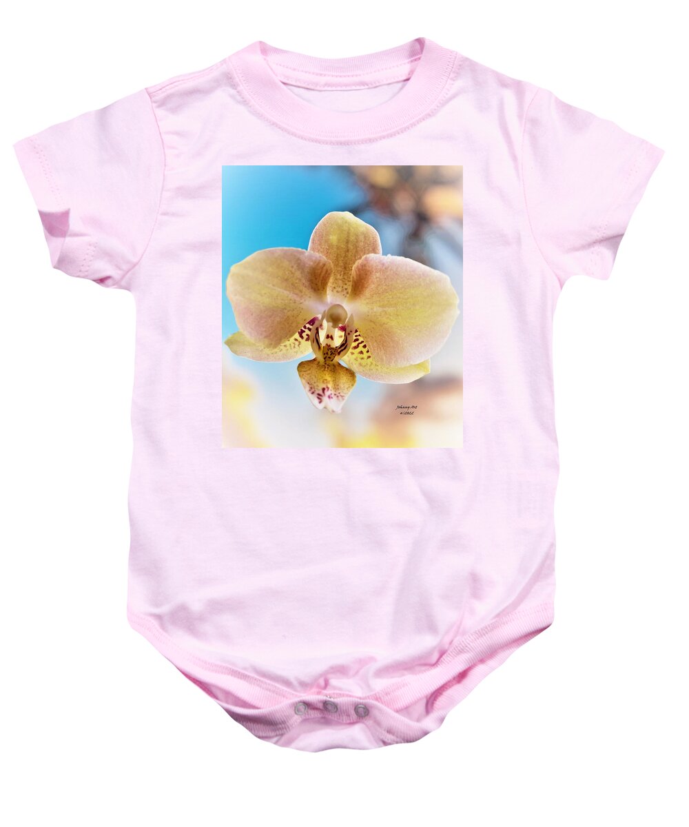 Orchid Baby Onesie featuring the photograph Spring An Easter Bloom by John Anderson