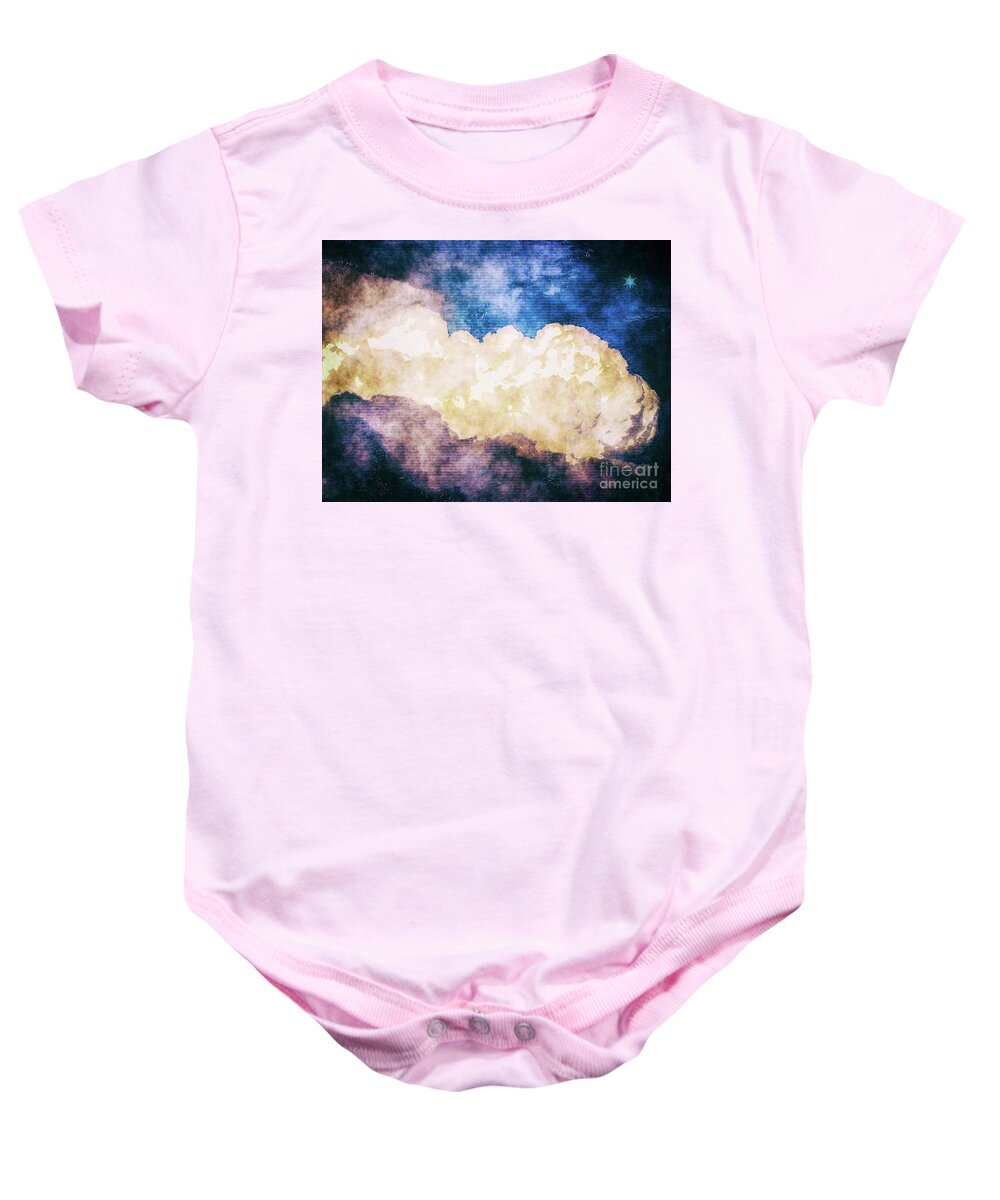 Star Baby Onesie featuring the digital art Star in Sky by Phil Perkins